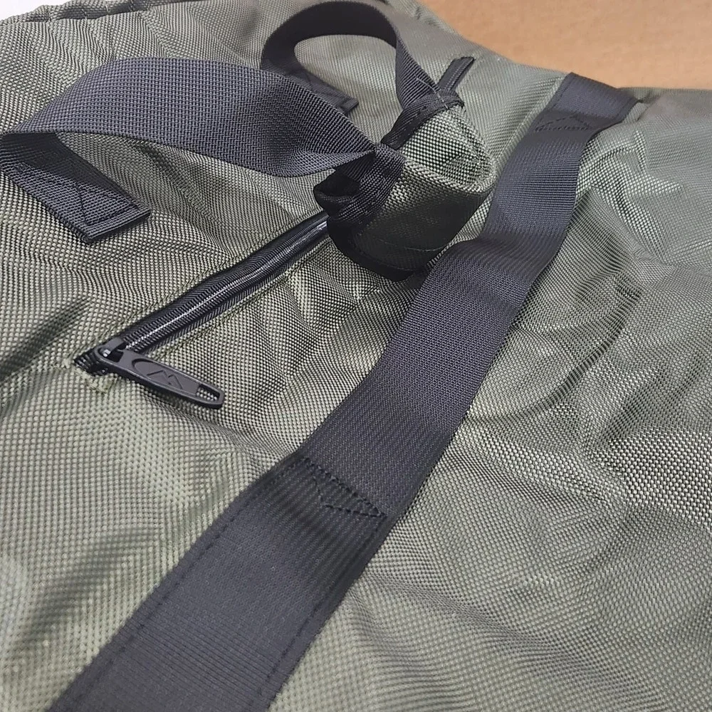 MATEIN Foldable Carry On Large‎ Double Layer Suit Bag Shoulder Strap GREEN